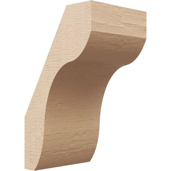 Ekena Millwork 5-inch W x 6-inch D x 10-inch H Stanfield Rough Cedar Woodgrain TimberThane Knee Brace, Primed BRCUR05X06X10STARCPR - main